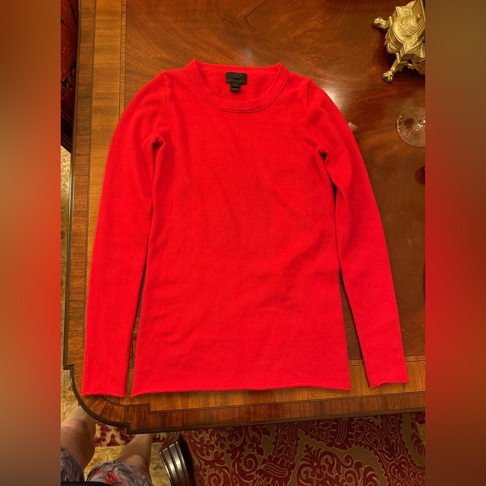 J. Crew Italian Cashmere Sweater Red size XXS